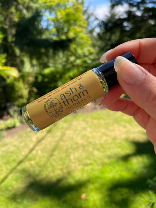 Ash & Thorn Roll On Fragrance - Rosy Tobacco