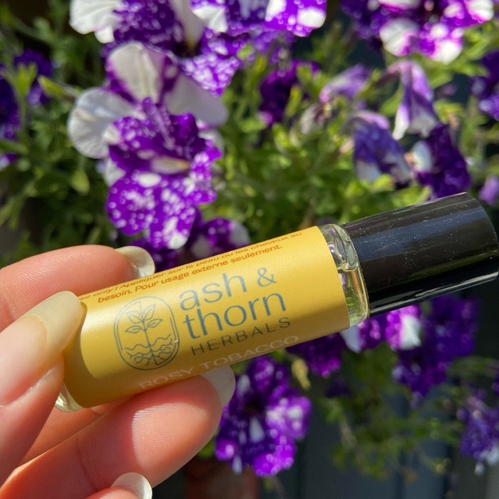 Ash & Thorn Roll On Fragrance - Rosy Tobacco