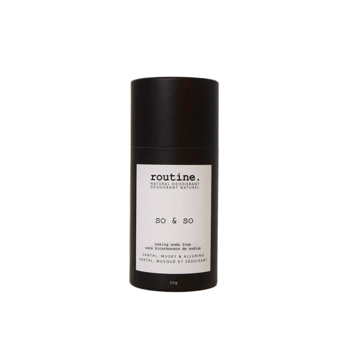 Routine Natural Deodorant Stick - Baking Soda Free Formula (2 Scents)
