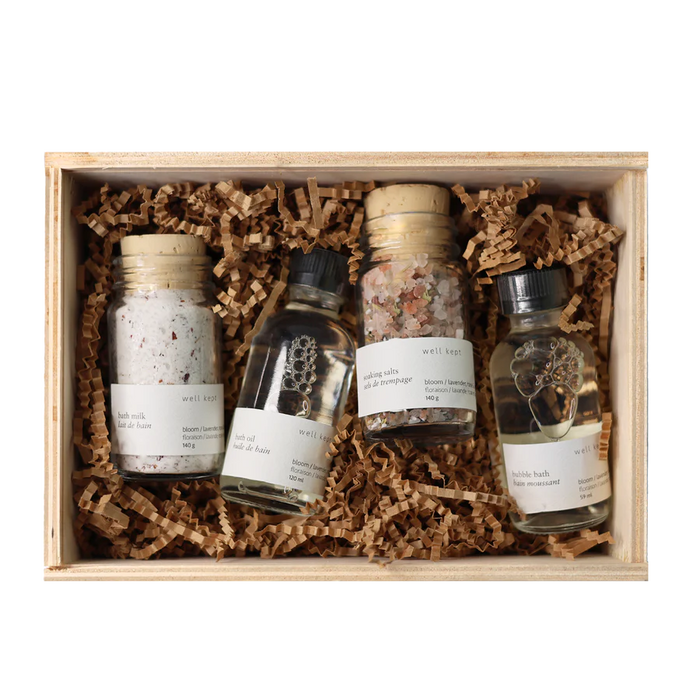 well kept Bloom Bath Soak Discovery Set