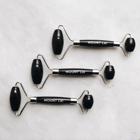 Mount Lai - De-Puffing Facial Roller - Black Obsidian 