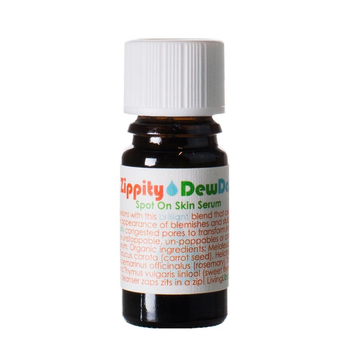 Living Libations - Zippity DewDab 5ml essential oil, zit spot treatment, acne treatment, pimple spot treatment made in canada, cruelty free, vegan skincare 